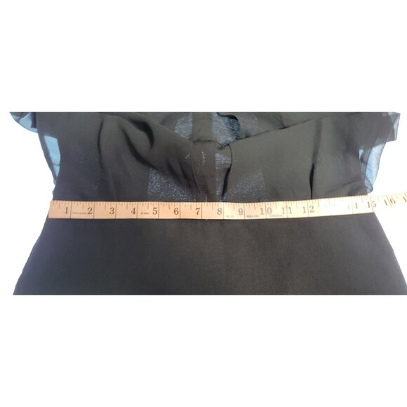 SCOTCH & SODA Maison Black Dress Size 4 Petite The Little Black Dress Midi - Picture 11 of 16
